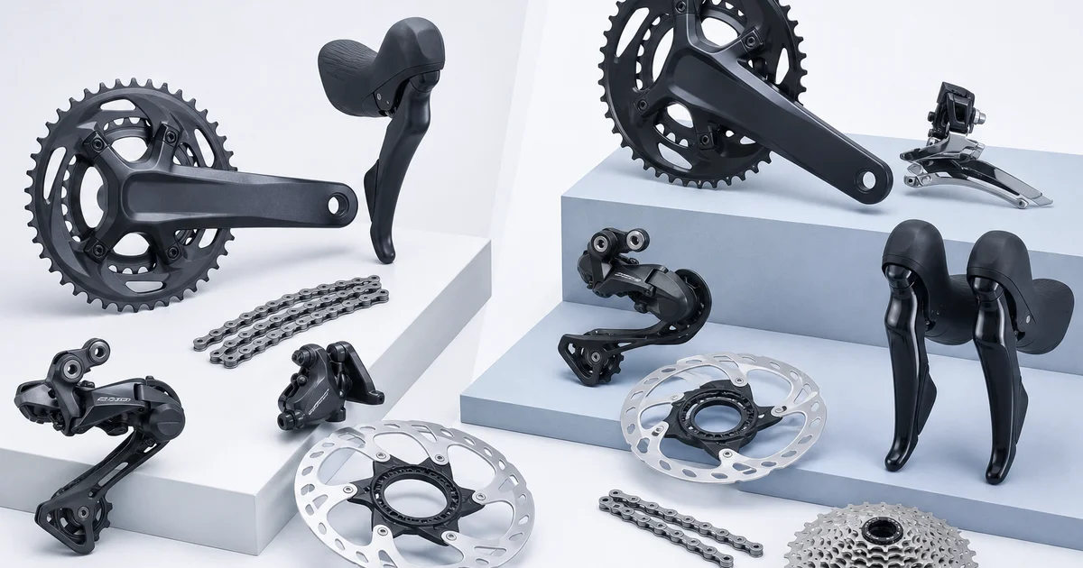 Страница сезона 2021-2022: таблица Dura-Ace R9200, Ultegra R8100, 105 R7100 Di2, Deore M6100 и GRX LE с пояснениями мастерской, PDF line-…